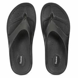 Bourge Men's Canton-68 Black Flip Flops-10 UK (44 EU) (11 US) (Canton-68-10)