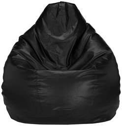 Amazon Brand - Solimo XXL Bean Bag Cover Without Beans (Black)