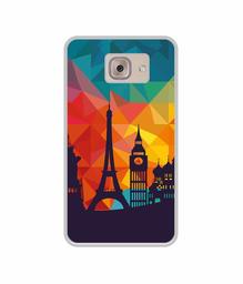 Amazon Brand - Solimo Designer Colored Paris UV Printed Soft Back Case Mobile Cover for Samsung Galaxy J7 Max