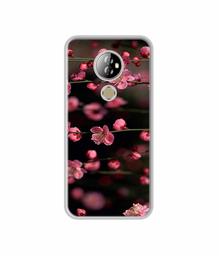 Amazon Brand - Solimo Designer Pink Flowers UV Printed Soft Back Case Mobile Cover for Comio X1 Note