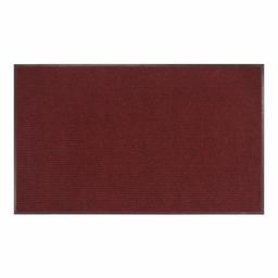 AmazonBasics Poly Linear-Rib Commercial Carpet Vinyl-Backed Mat 3X4 Red/Black