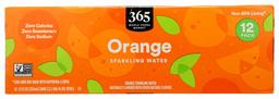 365 by Whole Foods Market, Sparkling Water, Orange (12-12 Fl Oz Cans), 144 Fl Oz