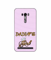 Amazon Brand - Solimo Designer Daddy's Girl in Glitter Pattern 3D Printed Hard Back Case Mobile Cover for Asus Zenfone Selfie ZD551KL