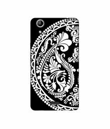 Amazon Brand - Solimo Designer Half Circle Rangoli 3D Printed Hard Back Case Mobile Cover for Micromax Canvas Selfie 2 Q340