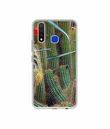 Amazon Brand - Solimo Designer Cactus UV Printed Soft Back Case Mobile Cover for Vivo U20