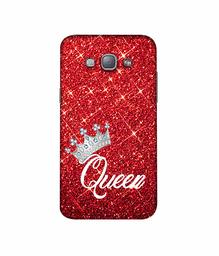 Amazon Brand - Solimo Designer Queen On Red Glitter 3D Printed Hard Back Case Mobile Cover for Samsung Galaxy A8