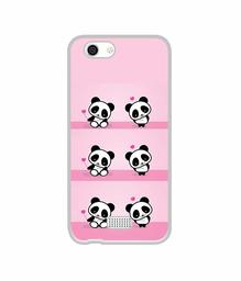 Amazon Brand - Solimo Designer Panda Pattern UV Printed Soft Back Case Mobile Cover for Lyf C451