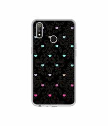 Amazon Brand - Solimo Designer Heart Texture UV Printed Soft Back Case Mobile Cover for Realme 3 / Realme 3i