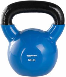 AmazonBasics Vinyl Coated Cast Iron Kettlebell