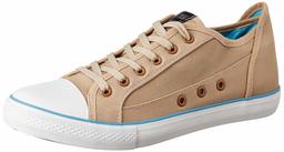 Amazon Brand - Inkast Denim Co. Men's Beige Canvas Sneakers-11 UK (AZ-IK-013)