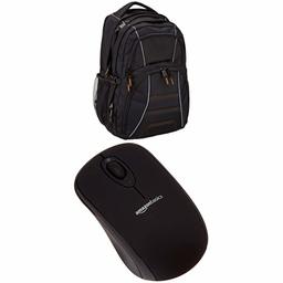 AmazonBasics Laptop Backpack (AB 103), with Wireless Mouse