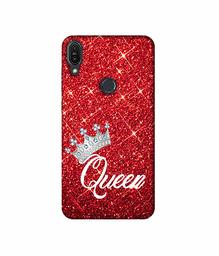 Amazon Brand - Solimo Designer Queen On Red Glitter 3D Printed Hard Back Case Mobile Cover for Asus Zenfone Max Pro M1 ZB601KL