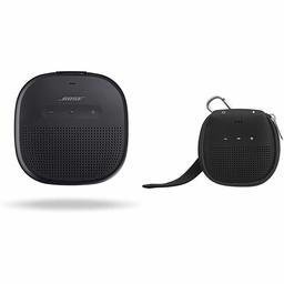 Bose SoundLink Micro Waterproof Bluetooth speaker (Black) with AmazonBasics Case (Black)