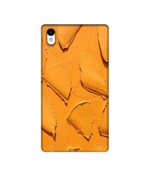 Amazon Brand - Solimo Designer Yellow Texture Wall 3D Printed Hard Back Case Mobile Cover for Sony Xperia Z2