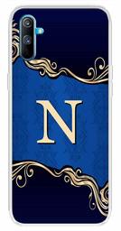 Amazon Brand - Solimo Designer Multicolor Blue Pattern Alphabet-N Printed Soft Back Case Mobile Cover for Realme C3