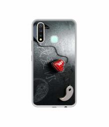 Amazon Brand - Solimo Designer Chinnese Yin and Yang UV Printed Soft Back Case Mobile Cover for Vivo Y19