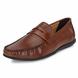 Nubeno Men's Brown Loafers-6 UK (40 EU) (13652)