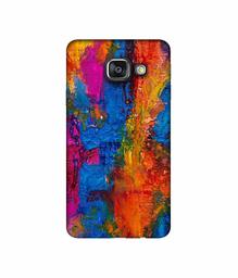 Amazon Brand - Solimo Designer Dark Multicolor Canvas 3D Printed Hard Back Case Mobile Cover for Samsung Galaxy A3 (2016)