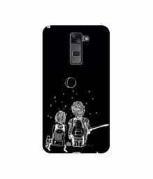 Amazon Brand - Solimo Designer Couples Sitting at Dark 3D Printed Hard Back Case Mobile Cover for LG Stylus 2