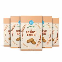 Amazon Brand - Happy Belly - Oat Breakfast Biscuits, 5x300g