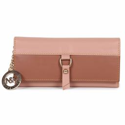 Nia & Nicole Women's Wallet (Peach, Tan)