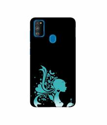 Amazon Brand - Solimo Designer Lady Vector N 3D Printed Hard Back Case Mobile Cover for Samsung Galaxy M21 / M30s