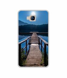 Amazon Brand - Solimo Designer Wooden Beach UV Printed Soft Back Case Mobile Cover for Lyf Wind 2