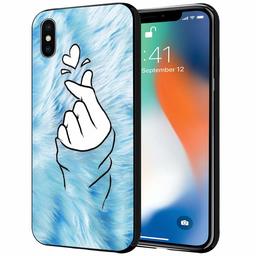 Amazon Brand - Solimo Designer Hearts Printed Hard Back Case Mobile Cover for Apple iPhone X/Xs (D1300)