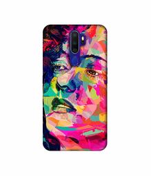 Amazon Brand - Solimo Designer Multicolor Lady Vector 3D Printed Hard Back Case Mobile Cover for Oppo A9 (2020)