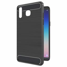 Amazon Brand - Solimo Protective Mobile Cover (Soft & Flexible Back Case) for Samsung Galaxy A8 Star (Black)