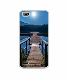 Amazon Brand - Solimo Designer Wooden Beach UV Printed Soft Back Case Mobile Cover for Itel A22 Pro