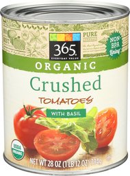 365 Everyday Value, Organic Crushed Tomatoes with Basil, 28 oz