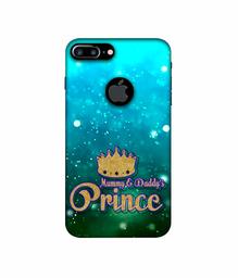 Amazon Brand - Solimo Designer Mummy & Daddy's Prince 3D Printed Hard Back Case Mobile Cover for Apple iPhone 7 Plus (Logo Cut)