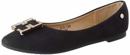 Flavia Women's Black Ballet Flats-7 UK (39 EU) (8 US) (FL-924/BLK)