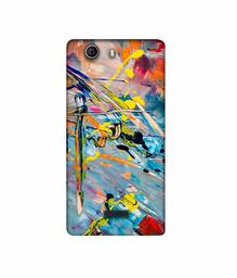 Amazon Brand - Solimo Designer Paint Texture 3D Printed Hard Back Case Mobile Cover for Micromax Canvas Nitro 2 E311