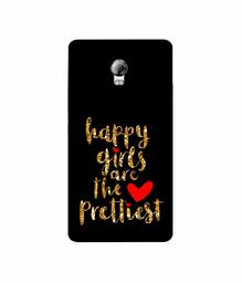 Amazon Brand - Solimo Designer Happy Girls are The Prettiest 3D Printed Hard Back Case Mobile Cover for Lenovo Vibe P1