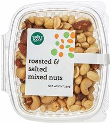 Whole Foods Market Roasted and Salted Mixed Nuts, 250g