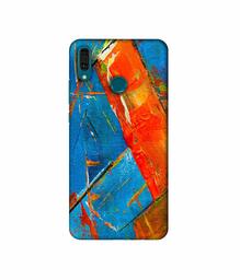 Amazon Brand - Solimo Designer Sky Blue and Orange Canvas 3D Printed Hard Back Case Mobile Cover for Huawei Y9 (2019)