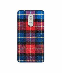 Amazon Brand - Solimo Designer Check Cloth 3D Printed Hard Back Case Mobile Cover for Lenovo K6 Note