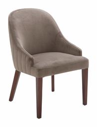 Amazon Brand – Rivet Contemporary Curved Channel-Back Dining Chair, 35