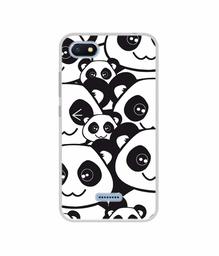 Amazon Brand - Solimo Designer Panda Texture UV Printed Soft Back Case Mobile Cover for Mi Redmi 6A