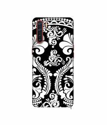 Amazon Brand - Solimo Designer Round White Rangoli 3D Printed Hard Back Case Mobile Cover for Oppo A91