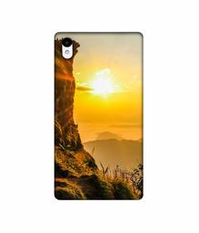 Amazon Brand - Solimo Designer Mountan Side Sun View 3D Printed Hard Back Case Mobile Cover for Sony Xperia Z2