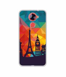 Amazon Brand - Solimo Designer Colored Paris UV Printed Soft Back Case Mobile Cover for Comio X1