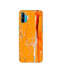 Amazon Brand - Solimo Designer Gold Yellow Paint 3D Printed Hard Back Case Mobile Cover for Realme C3