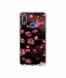 Amazon Brand - Solimo Designer Pink Flowers UV Printed Soft Back Case Mobile Cover for Realme 3 Pro