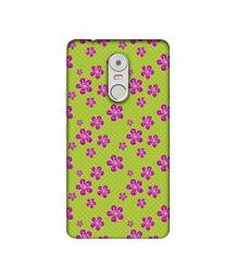 Amazon Brand - Solimo Designer Pink Flower Patterns 3D Printed Hard Back Case Mobile Cover for Lenovo K6 Note