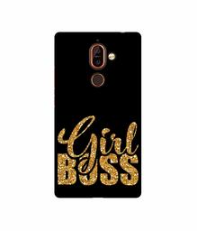 Amazon Brand - Solimo Designer Sparkle Girl Boss 3D Printed Hard Back Case Mobile Cover for Nokia 7 Plus