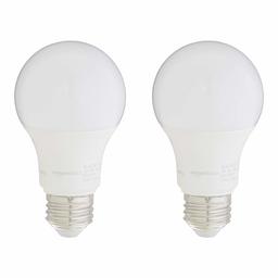 AmazonBasics – Colección de bombillas LED regulables (renovado), 75 W  , Paquete-de-2, Blanco Suave