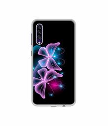 Amazon Brand - Solimo Designer Butterflies Neon Light UV Printed Soft Back Case Mobile Cover for Samsung Galaxy A30s